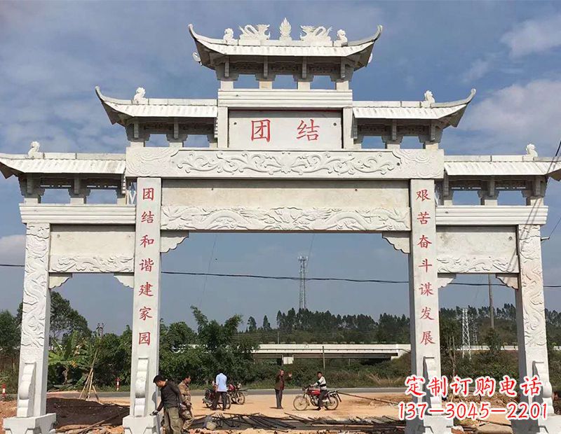 益阳定制牌坊雕塑,展现精湛工艺