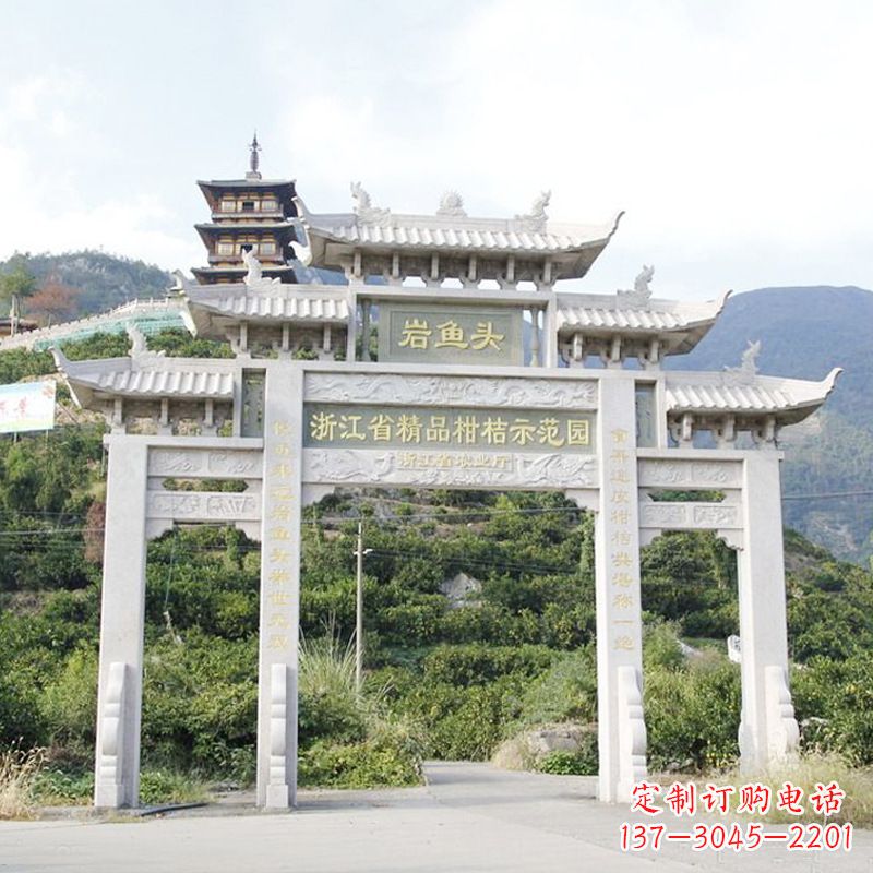 益阳石雕牌坊牌楼