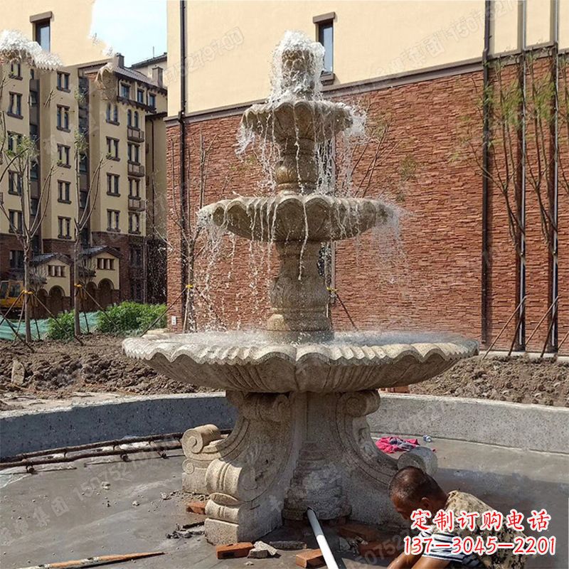 益阳中领雕塑石喷泉雕塑
