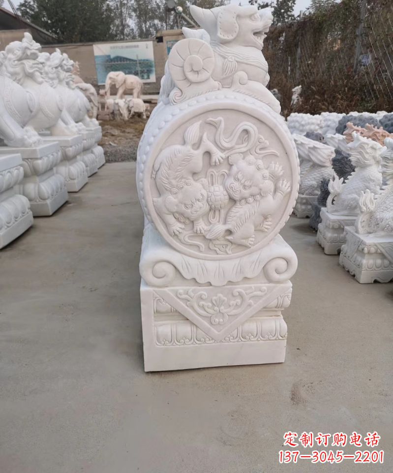益阳高级雕塑定制-门墩雕塑