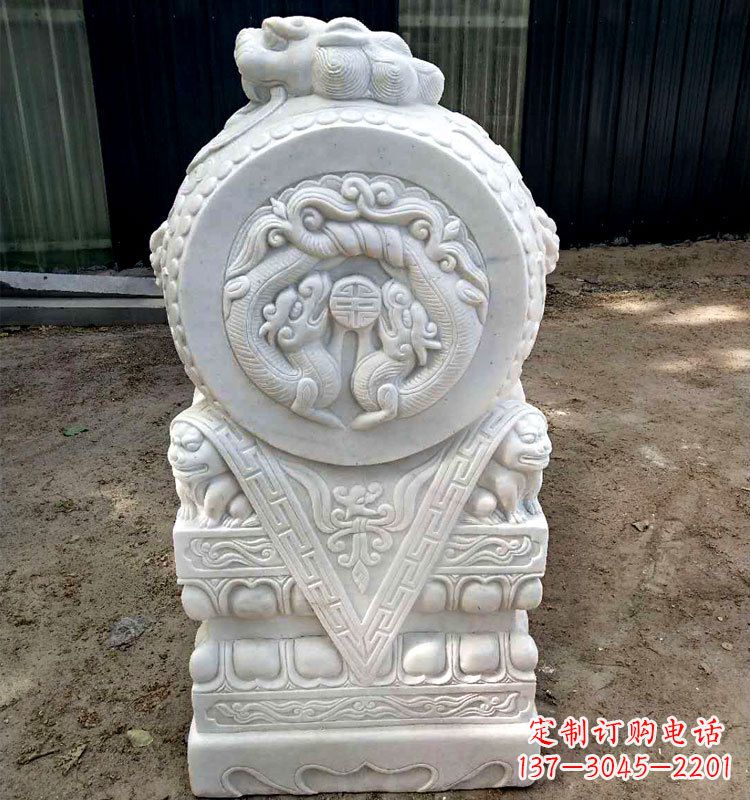 益阳精致麒麟,点亮门墩