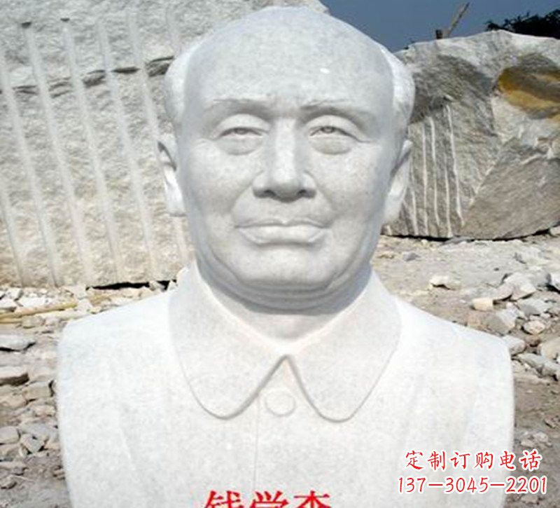 益阳拥有雄浑气势的钱学森头像雕塑