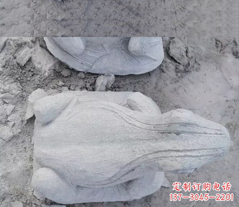 益阳石雕青蛙雕塑