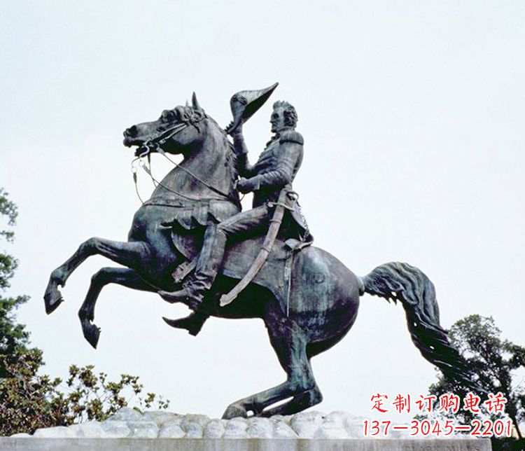益阳石雕西方骑马人物雕塑