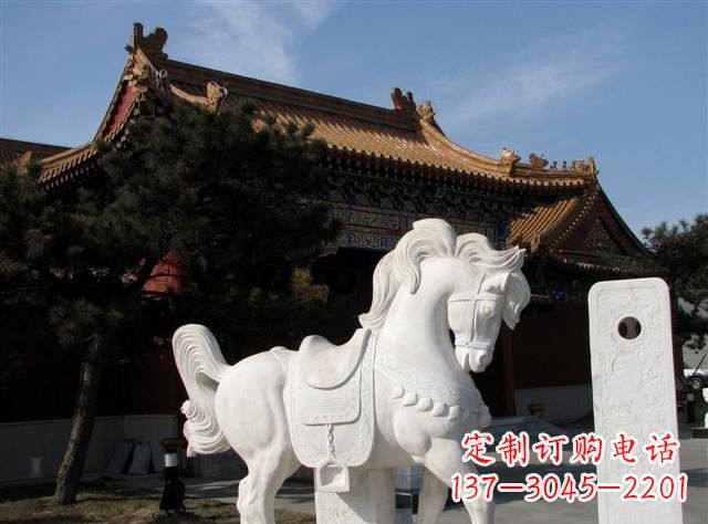 益阳石雕小马