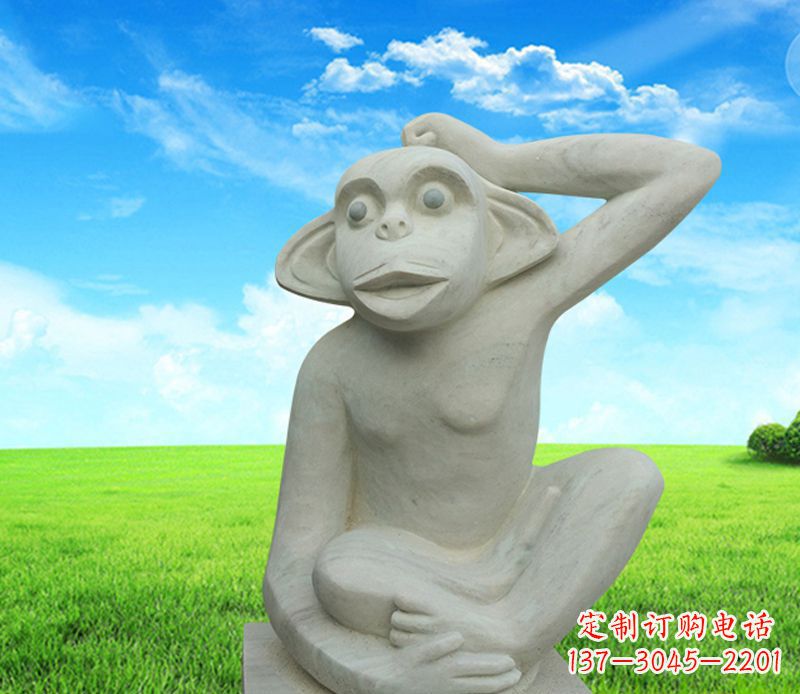 益阳石雕小猴子