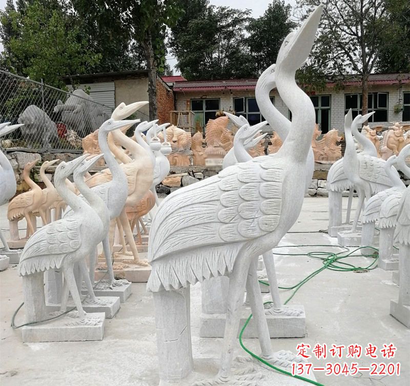 益阳石雕小仙鹤