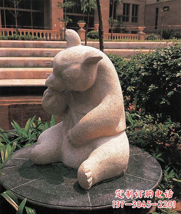 益阳石雕熊猫