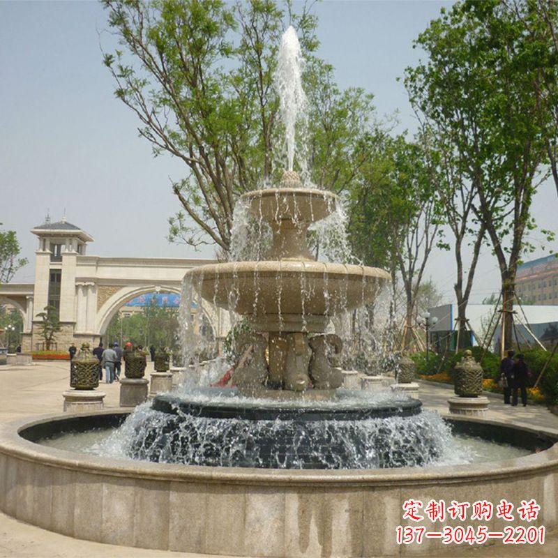 益阳石雕音乐喷泉