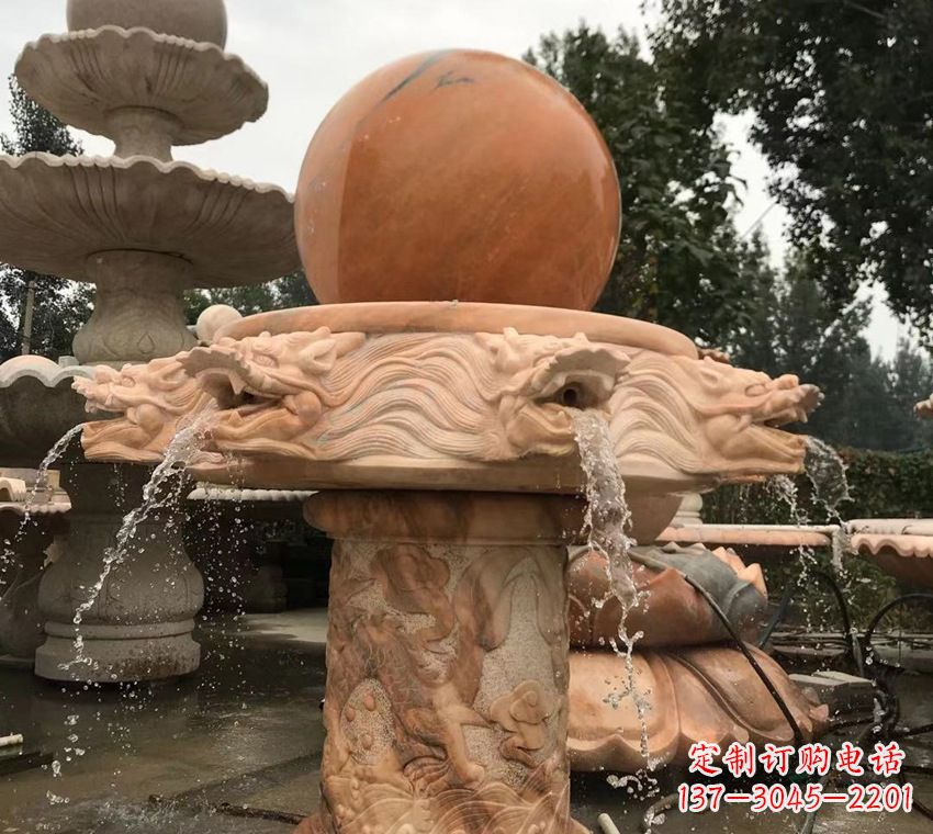 益阳石雕自然流水喷泉