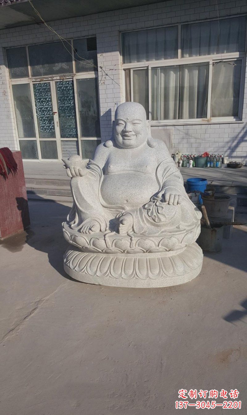 益阳石雕坐式弥勒佛