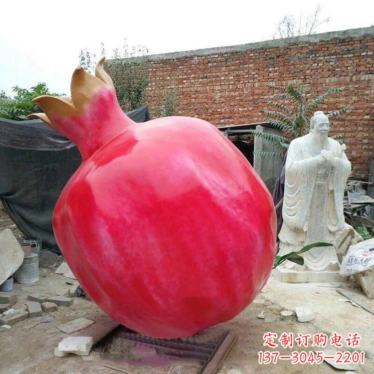 益阳石榴玻璃钢雕塑
