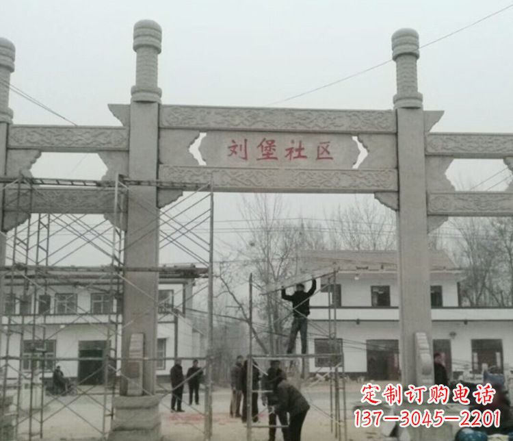 益阳石牌坊道路石雕