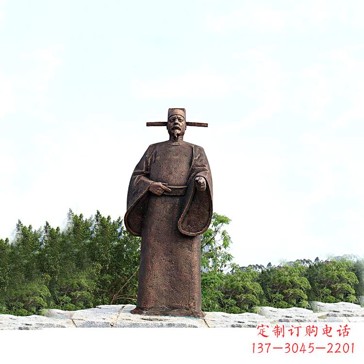 益阳世界法医学鼻祖纯铜宋慈公园景区终归历史名人雕像