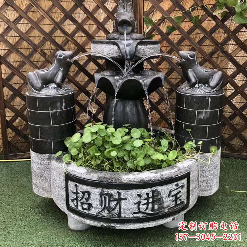 益阳双层喷泉石雕