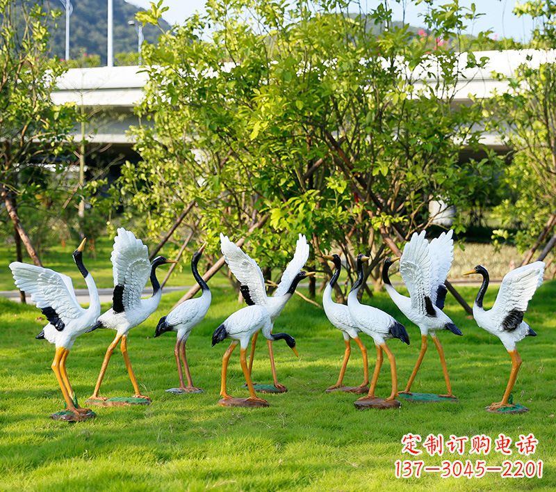 益阳水池仙鹤雕塑