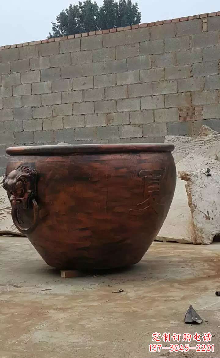 益阳水缸铜雕