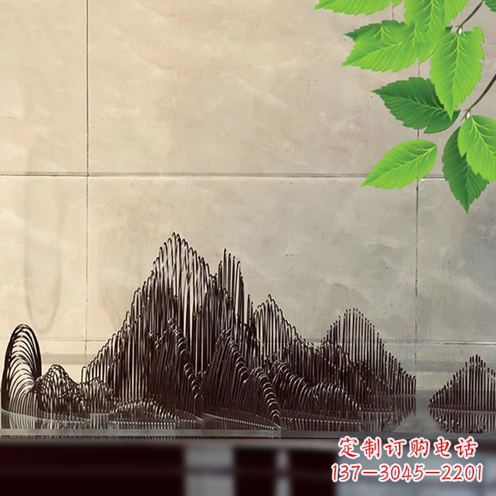 益阳水景水池不锈钢假山雕塑
