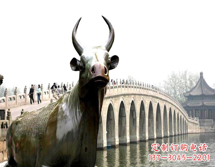 益阳水牛铜雕景观
