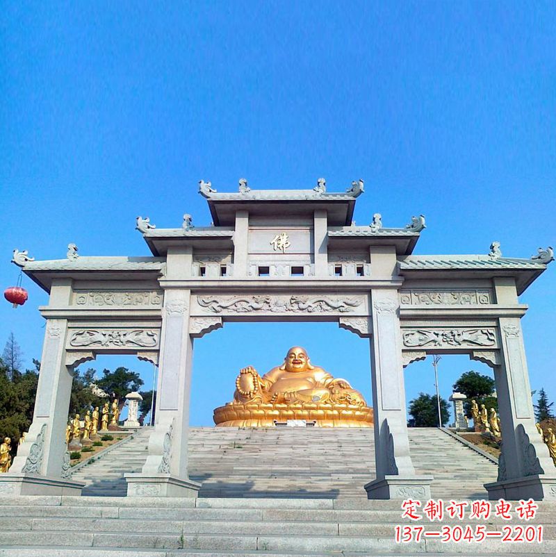 益阳寺庙石雕牌坊