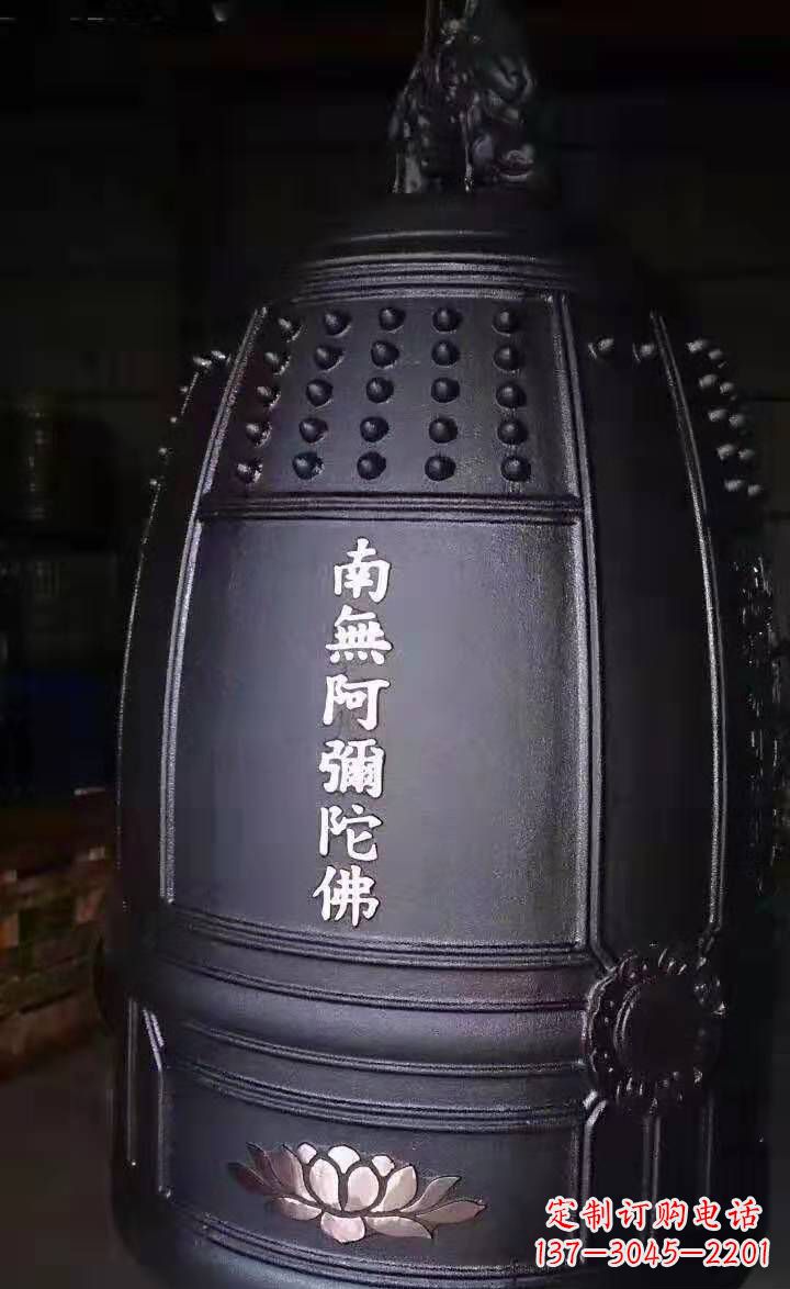 益阳寺庙铜钟雕塑户外景观雕塑