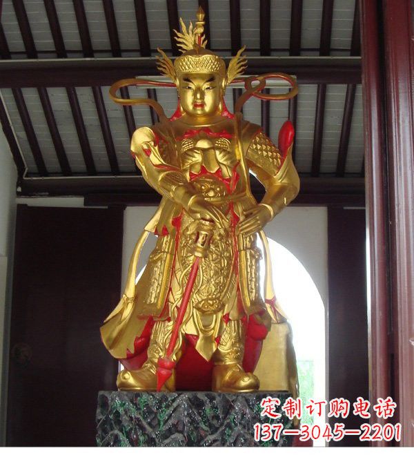 益阳寺庙韦陀菩萨铜雕