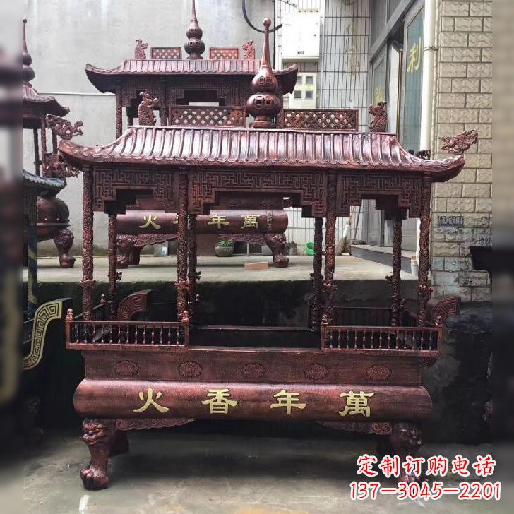 益阳寺庙香火香炉雕塑