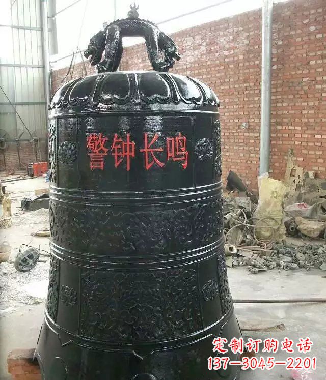 益阳寺庙铸铜钟铜雕 (4)