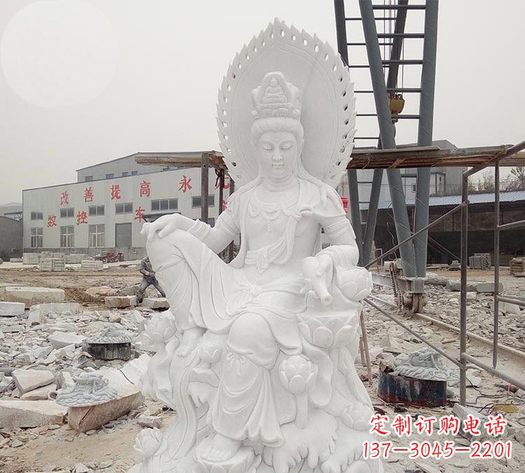 益阳寺庙自在观音雕像