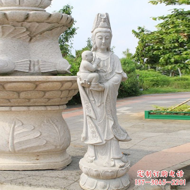 益阳送子观音汉白玉石雕