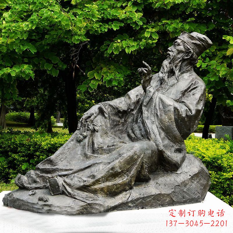 益阳苏轼雕像古代历史名人北宋著名文学家书画家铜雕
