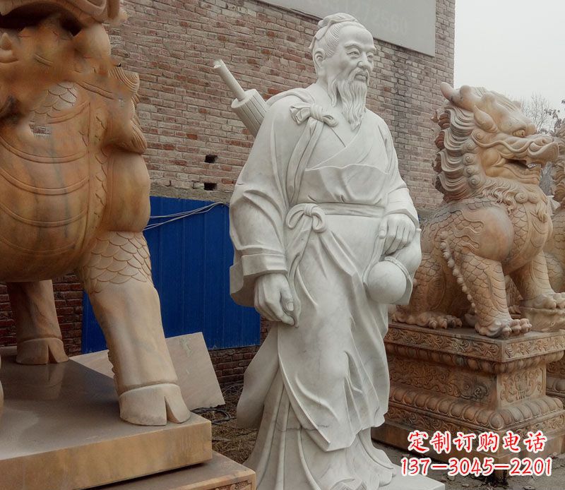 益阳孙思邈大理石医学家石雕