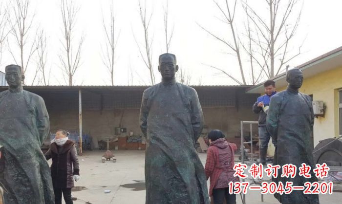 益阳陶行知人物铜雕 (3)