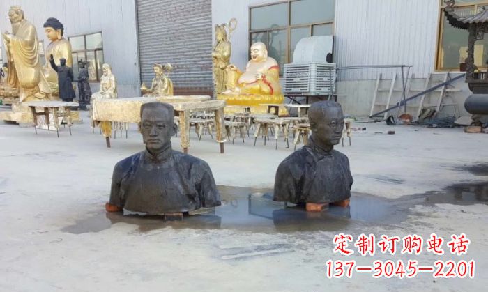 益阳陶行知半身像铜雕