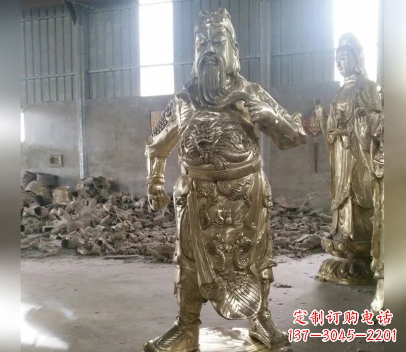 益阳提刀关公武财神铜雕
