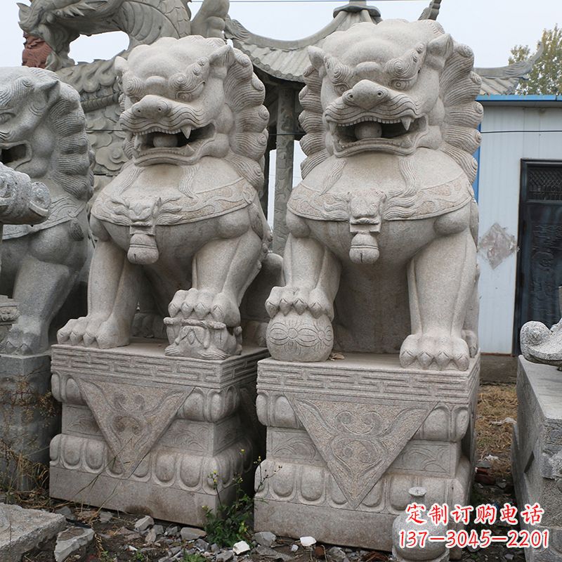 益阳天安门狮子石雕塑