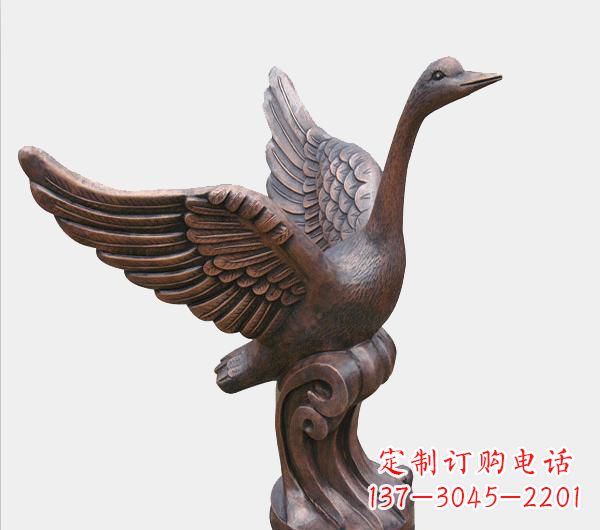 益阳天鹅锻铜雕塑