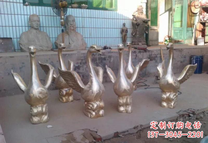 益阳天鹅喷泉雕塑