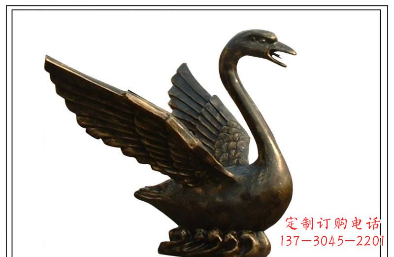 益阳天鹅喷泉铜雕
