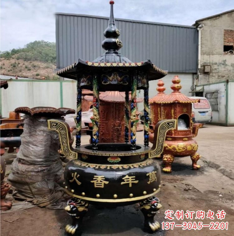 益阳铁香炉铜雕