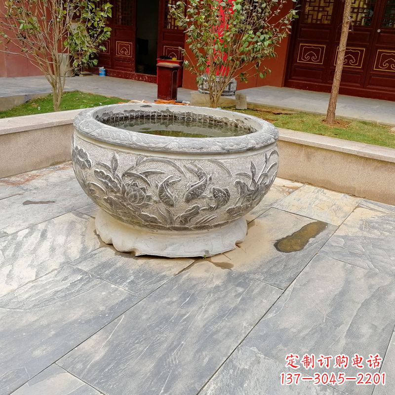 益阳庭院水缸石雕