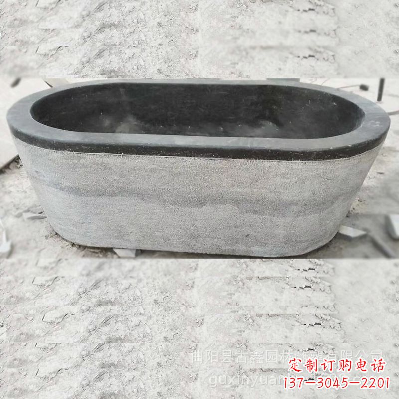 益阳庭院养鱼石雕水槽