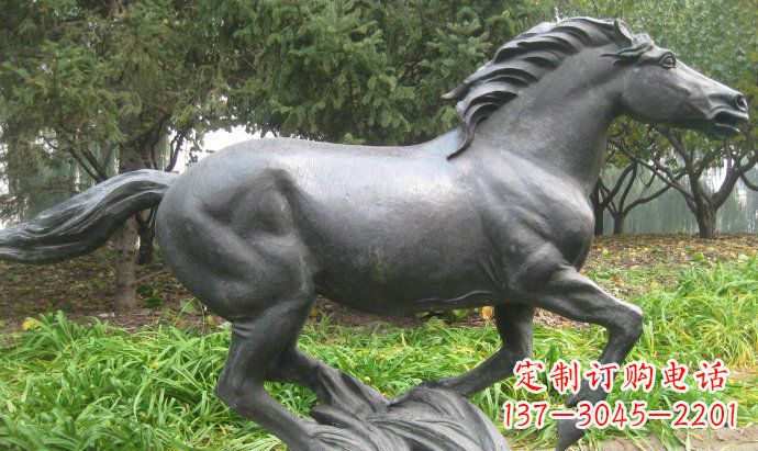 益阳铜雕奔马公园动物雕塑
