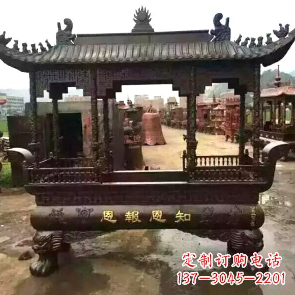 益阳铜雕纯铜香炉