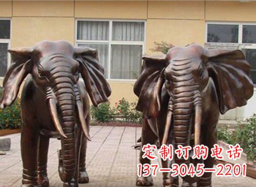 益阳铜雕大象222