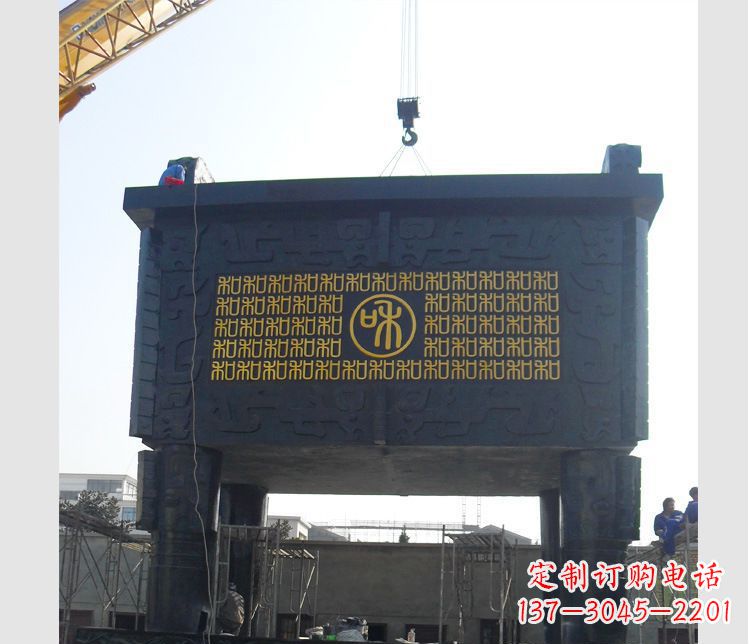 益阳铜雕大型鼎盛香炉