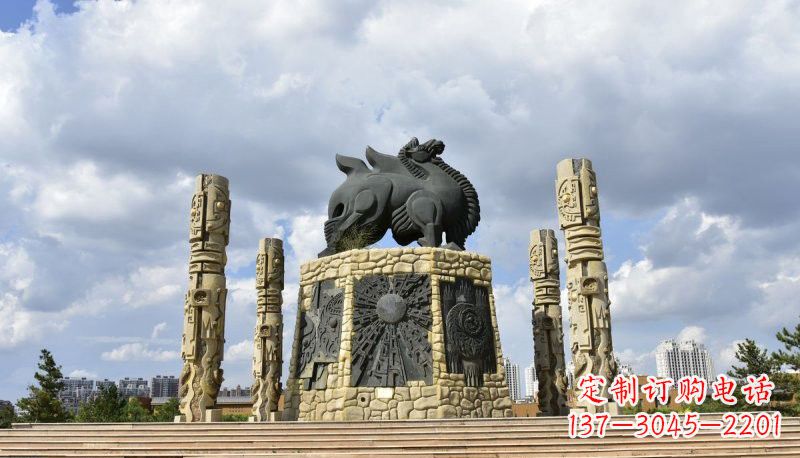 益阳铜雕大型骆驼广场动物雕塑