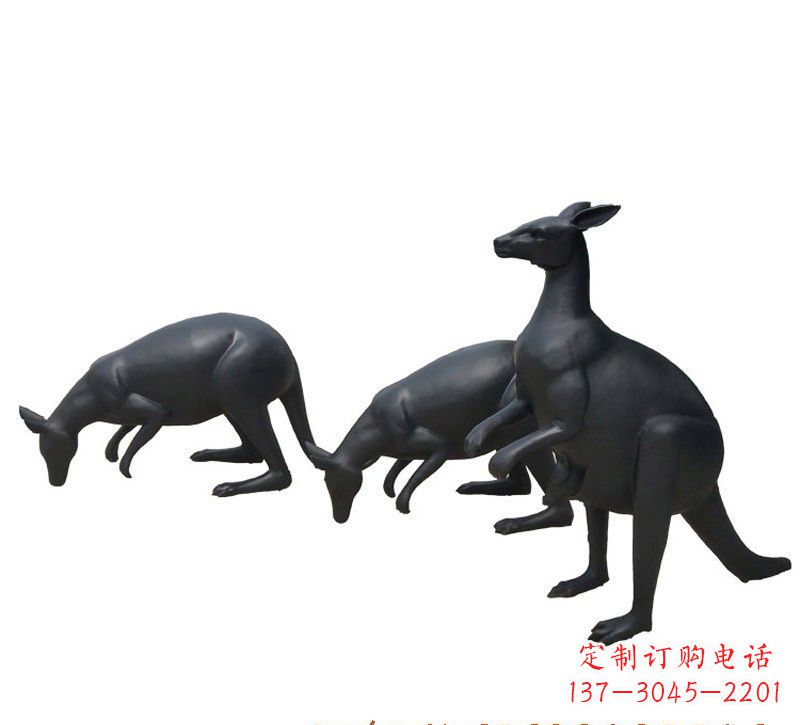 益阳铜雕袋鼠雕塑