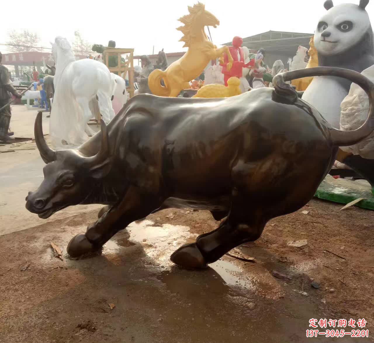 益阳铜雕动物牛
