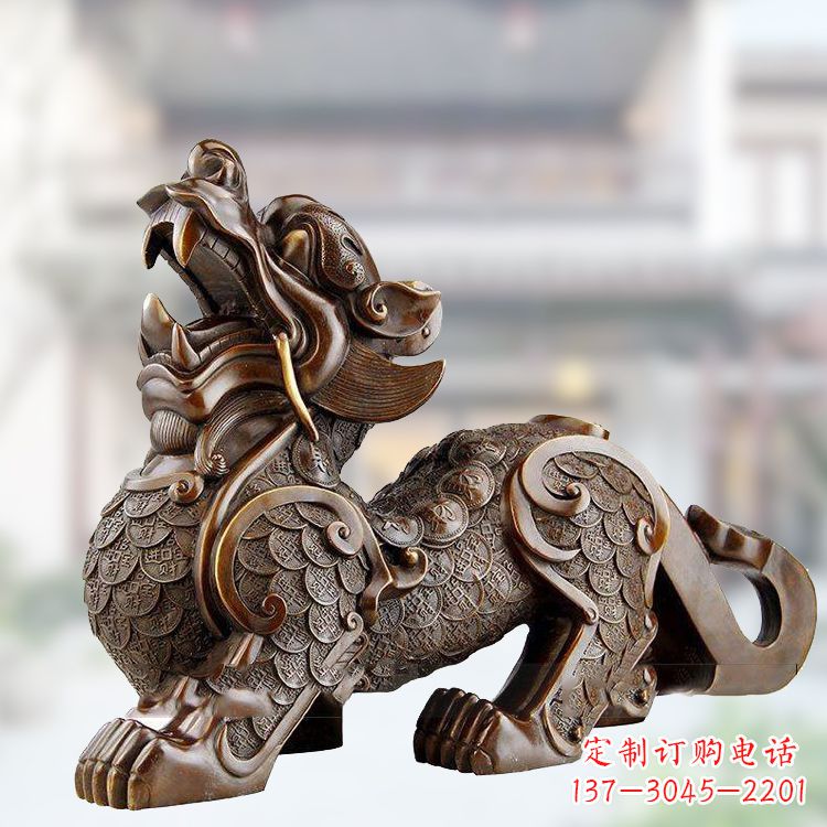益阳铜雕仿古辟邪貔貅